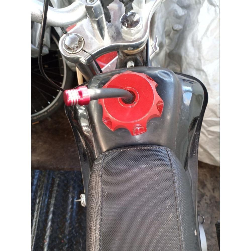 Upgrade Your Ride: Aluminum Alloy ATV Motorcycle Gas Tank Cap Set - Dual Anti-Spill & Breather Vents for Off-Road & Daily Use - Leak-Proof High-Performance Accessories.