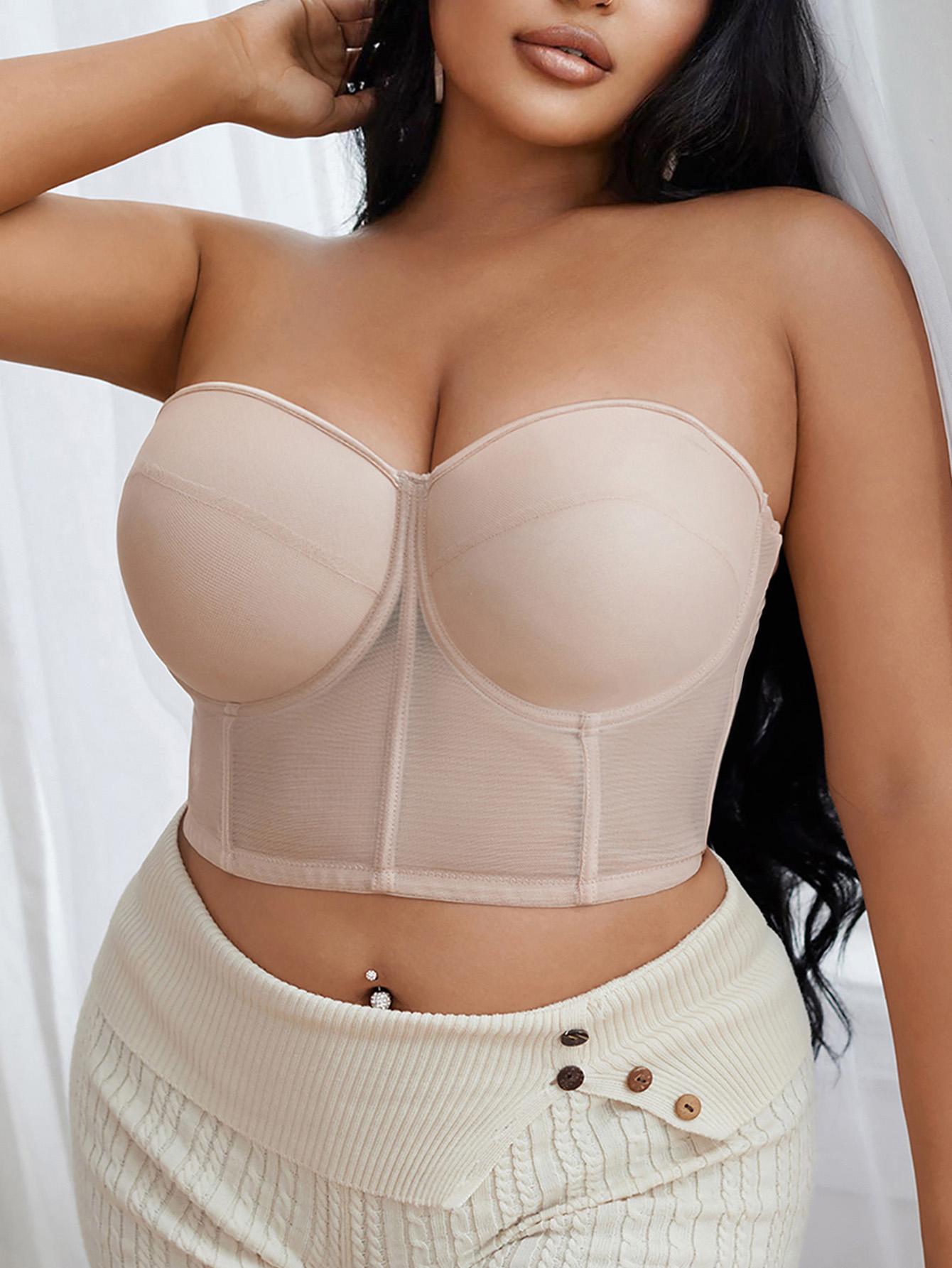 Ecomilky Women's Shaping Bra, Comfortable Underwire Camisole-Style Bra, Push-Up and Comfortable Lace T-Shirt Bra