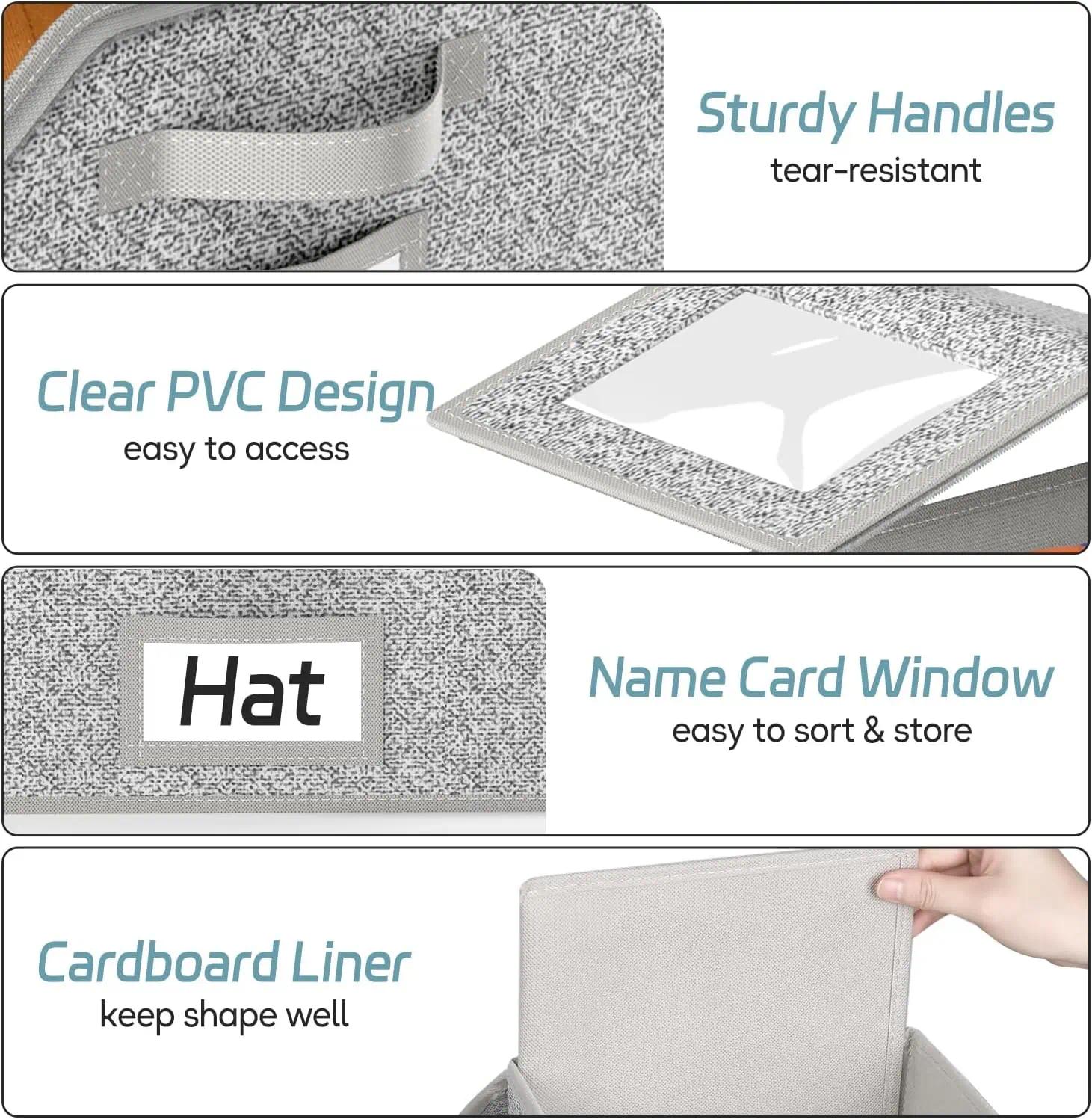 Stackable Baseball Cap Storage Box, Holds Up to 24 Hats – Durable Foldable Cardboard Organizer, Large Capacity Hat & Toy Storage Solution, Versatile Home & Bedroom Organizer, Dustproof, Space Saving