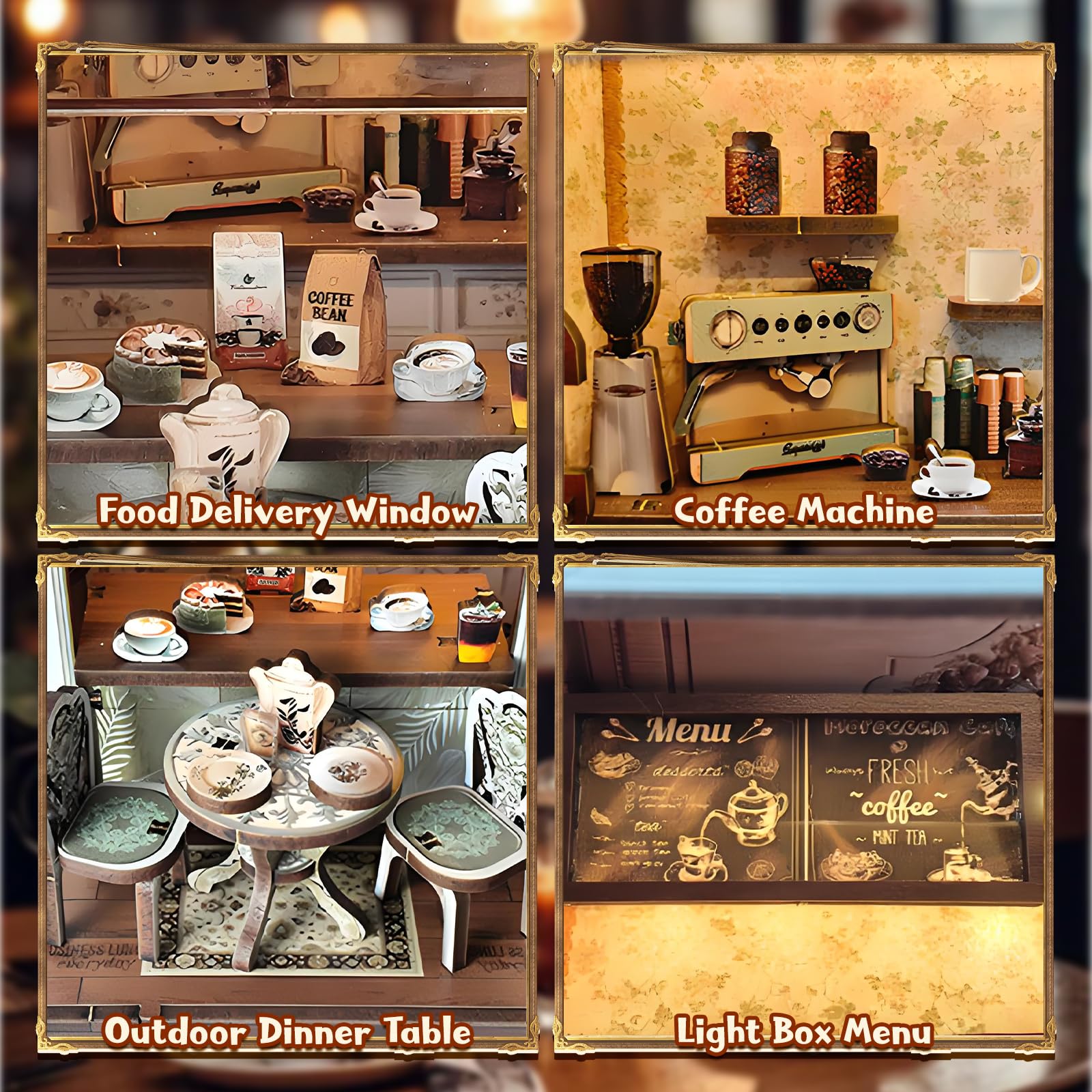 DIY House 3D Bookshelf Decoration Set, Handmade Model Kit, Wooden House Kit Adults, Perfect Gift for Birthdays & Holidays, Ideal for Adults & Teens