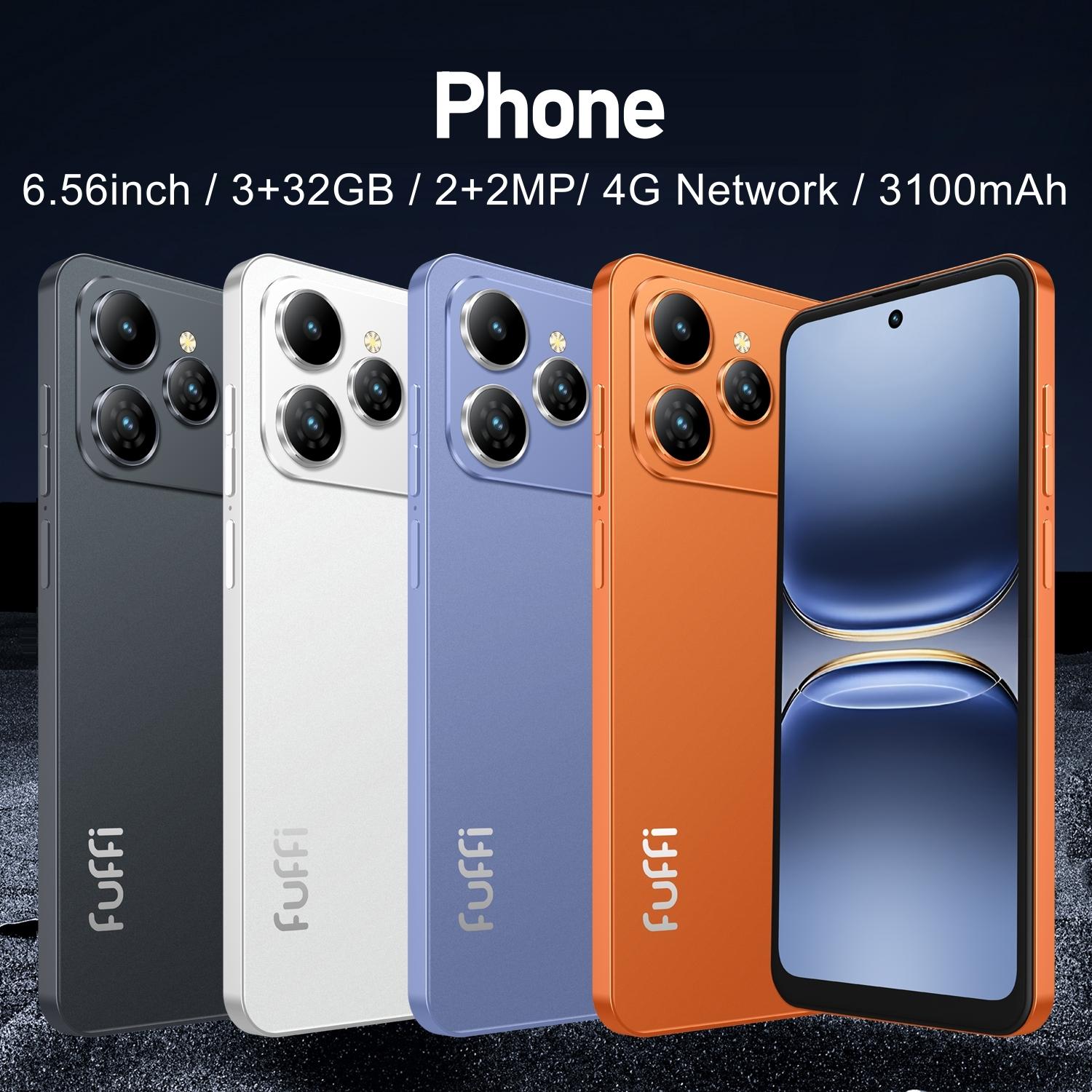 FUFFi M17 PRO Fashion Large Screen Smartphone, 6.56-Inch HD Screen, 4G Network, 2MP+2MP Camera, 3GB RAM, 32GB ROM, 3100mAh Battery, Dual SIM Dual Standby, Android 10.0