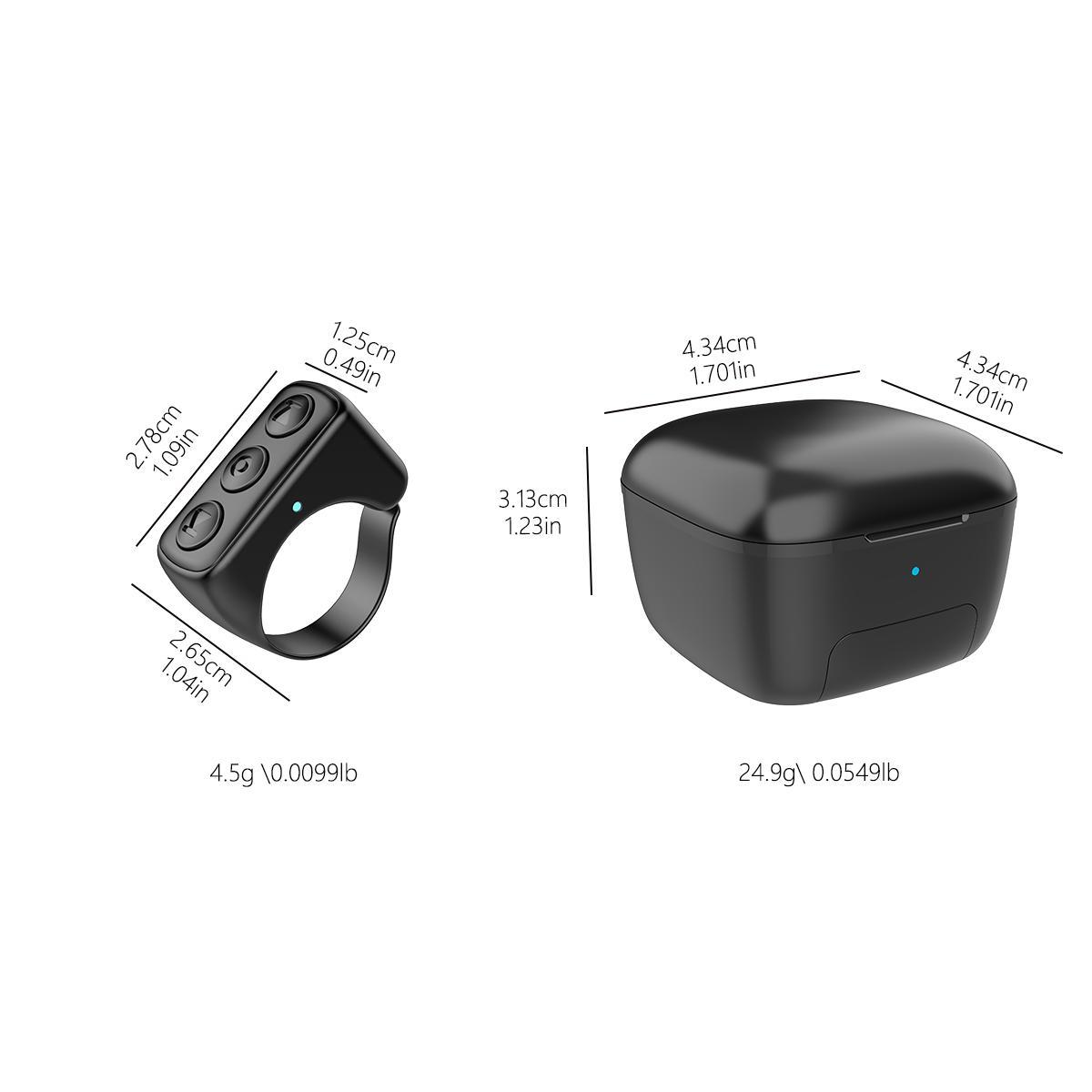 Xring Scrolling Ring Bluetooth Remote Control with Phone Stand,Remote for Selfie,Video Record,Music Control,ebook for iPhone,iPad,Android,Smartphone