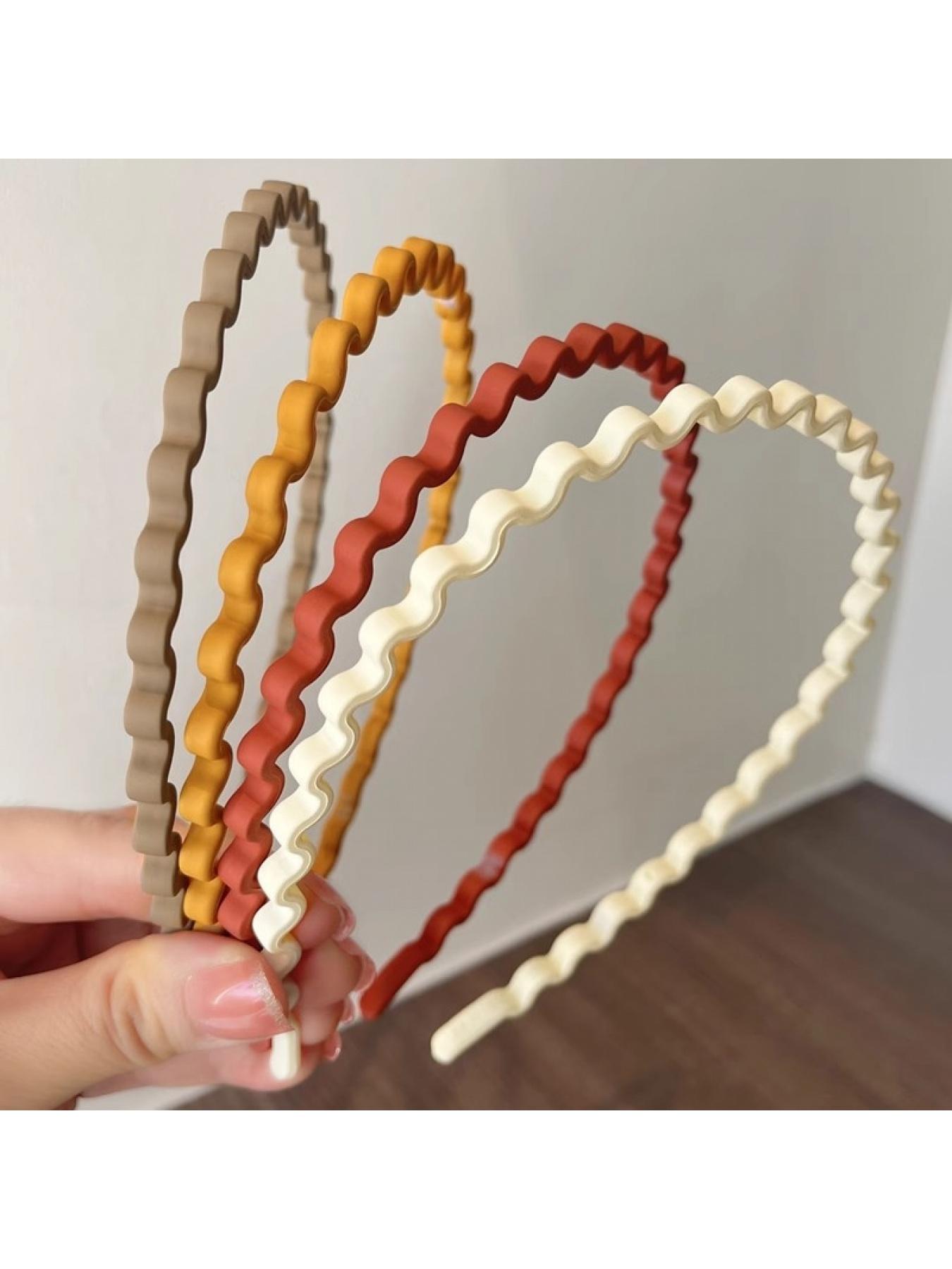 Randomly pack of 5, new wave hair headband for women, compression hair clip, hair tie, hair accessory, invisible face wash, hair pit, hair pit, broken hair sorting