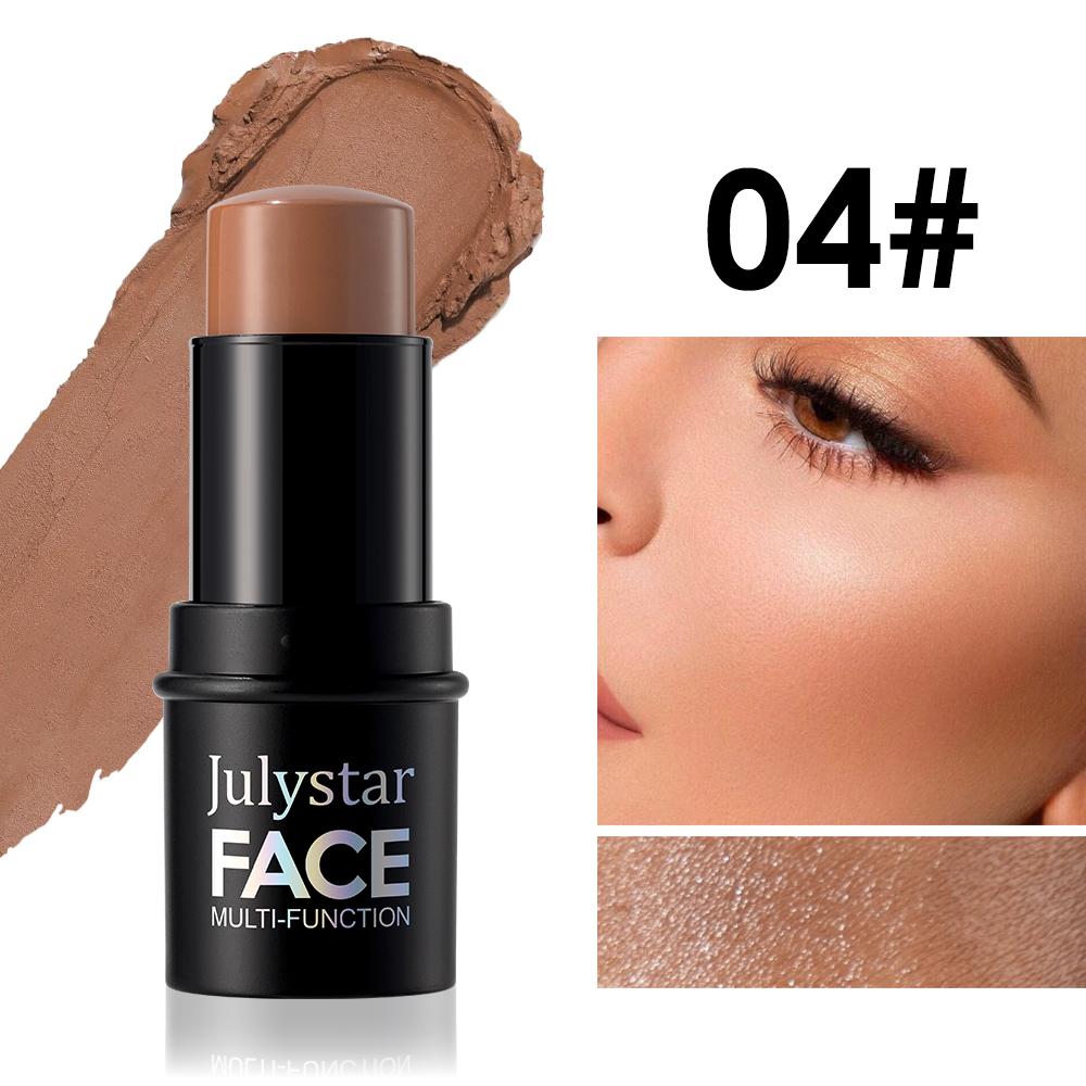 Julystar Multi-Functional Makeup Stick, Highlighter, Contour, Blush, Eyeshadow, Natural Blend, Moisturizing, Portable, Multiple Colors Available