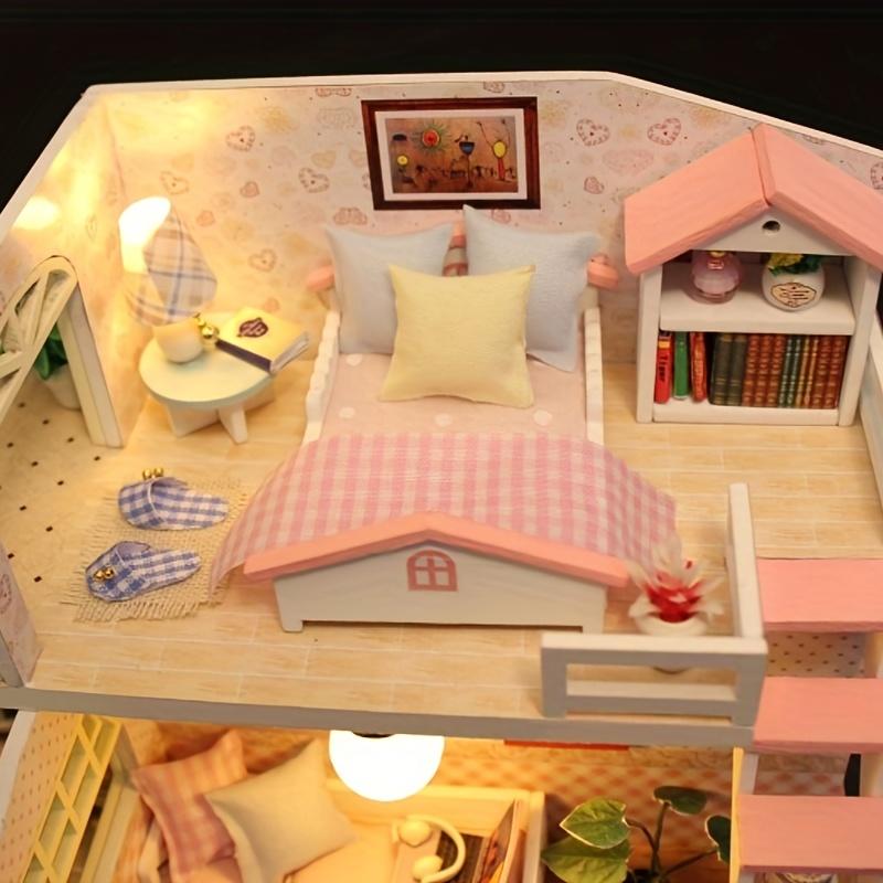 Handmade DIY Wood Craft Kit, 1 Count 3D Creative Assembly Wooden House Model, Birthday Gift, Gift