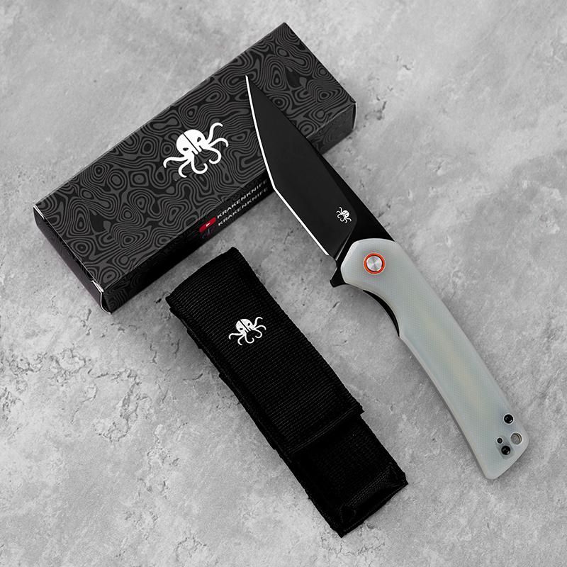 KLAKEN J147-VIREX EDC Pocket Knife, D2 Blade With G10 Handle