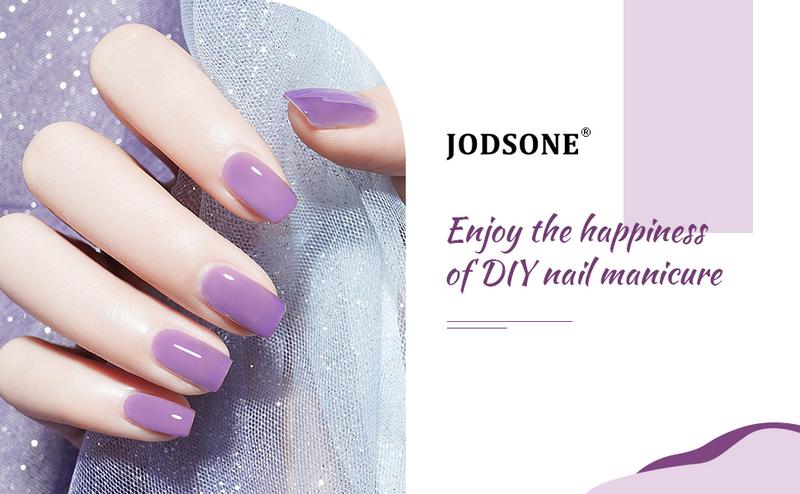 JODSONE 60 PCS Gel Nail Polish Kit with U V Light Base and Matte Glossy Top Coat Nail Gel Polish Soak off Manicure Accessory Tools Suitable for All Seasons