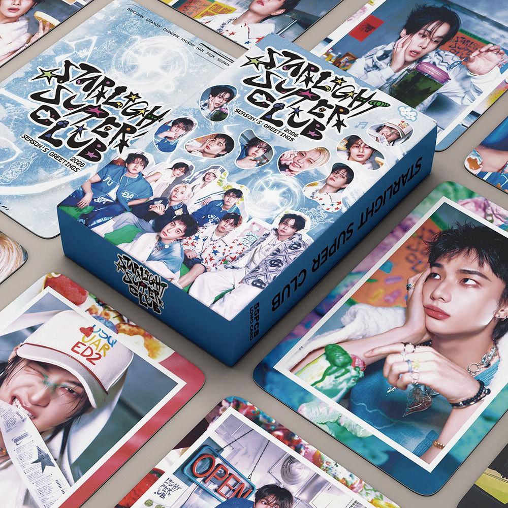 Kpop Male Group Skz2026 Starlight Club Theme Style Lomo Postcard Set, Photo Card Collection, Perfect Gift for Fans