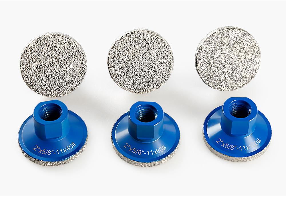 LOZLIN 2" Diamond Flat Grinding Disc - Countertop Joint & Edge Grinding for Quartz, Marble, Tile, Lippage Elimination - 5/8-11 Angle Grinder Mounted Stone Tool