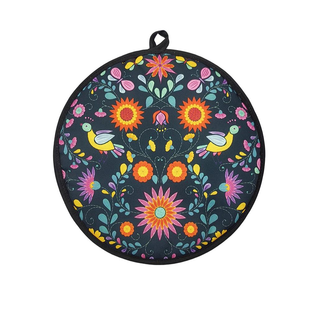 1pcs Mexican Thickened Corn Tortilla Insulated Bag, Pure Cotton Round Bread Carrier, Home Use Takeout Bag, Cross-Border Food Storage