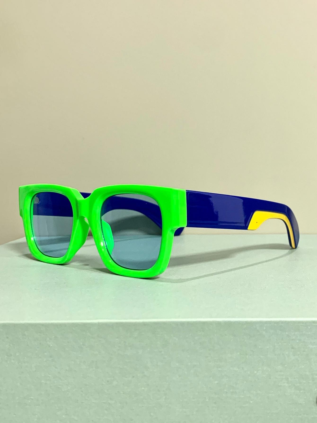 Small Square Glasses, Simple and Casual Fashion Eyewear, Thick-Frame Eyeglasses for Men and Women, Perfect for Daily Wear, Square Chunky Frame, Square Frames Glasses