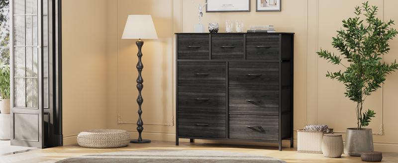 DWVO 9 Drawer Dresser, Fabric Dressers, Spacious Storage, Organizer Unit Storage Tower for Bedroom, Hallway, Living Room, Entryway, Closet Furniture, Storage Bin Cabinet DWVO 9 Drawer Dresser, Fabric Dressers, Spacious Storage, Organizer Unit Storage Tower for Bedroom, Hallway, Living Room, Entryway, Closet Furniture, Storage Bin Cabinet