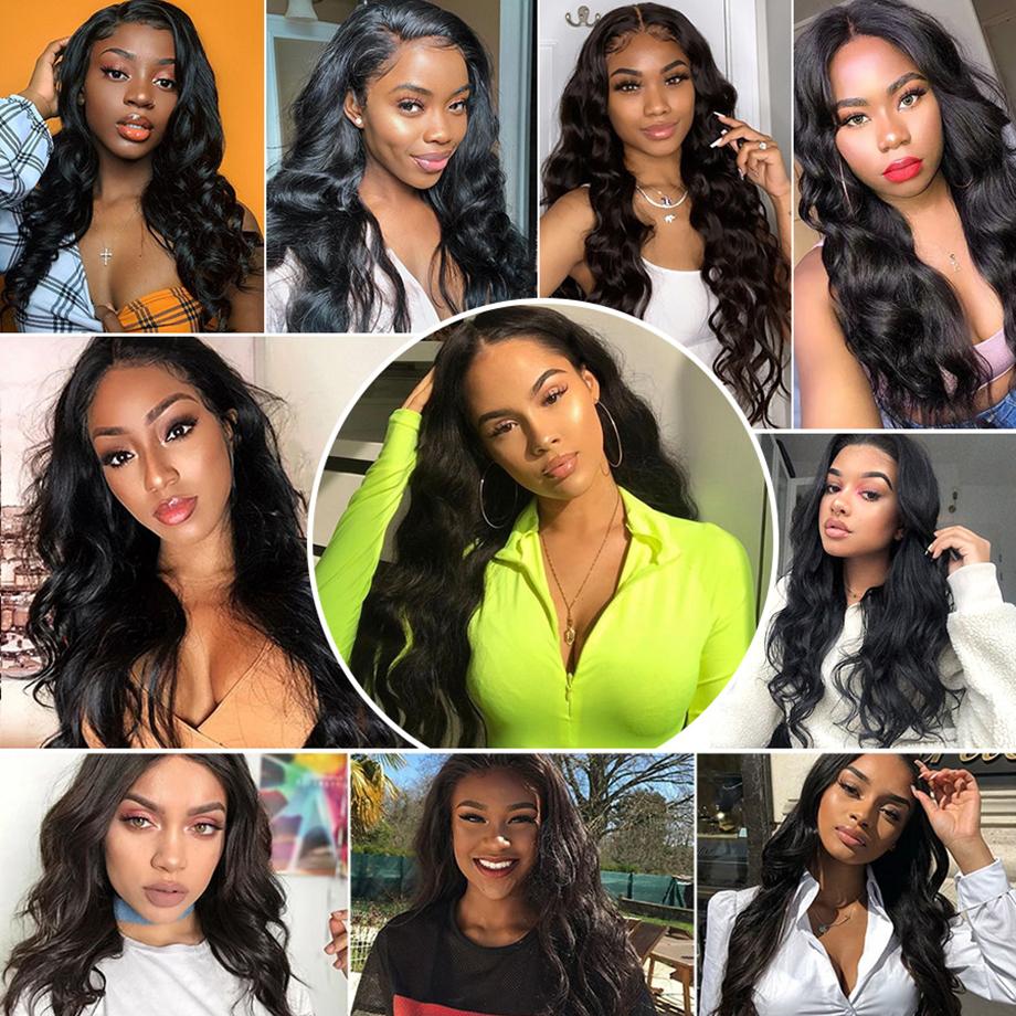 13x4 Glueless Wigs Body Wave Human Hair Wigs Pre Plucked Pre Cut Ready To Go 6x4 Lace Closure Wigs Ready to Wear Wave Lace Front Human Hair Wig For Women 180% Density