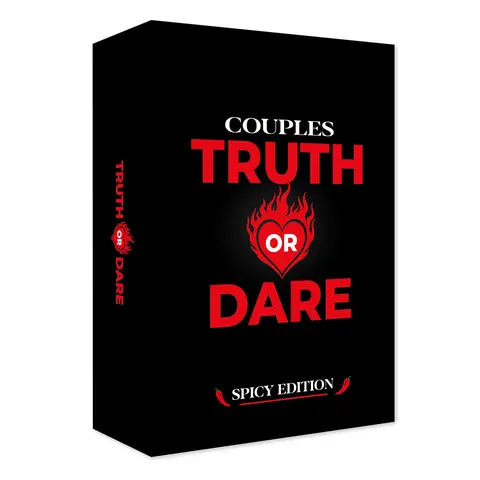 55 English Truth or Dare Game Cards, Bold and Exciting Card Game for Parties, Perfect for Date Night, Anniversary, Valentine's Day and Christmas, Relationship Card Games