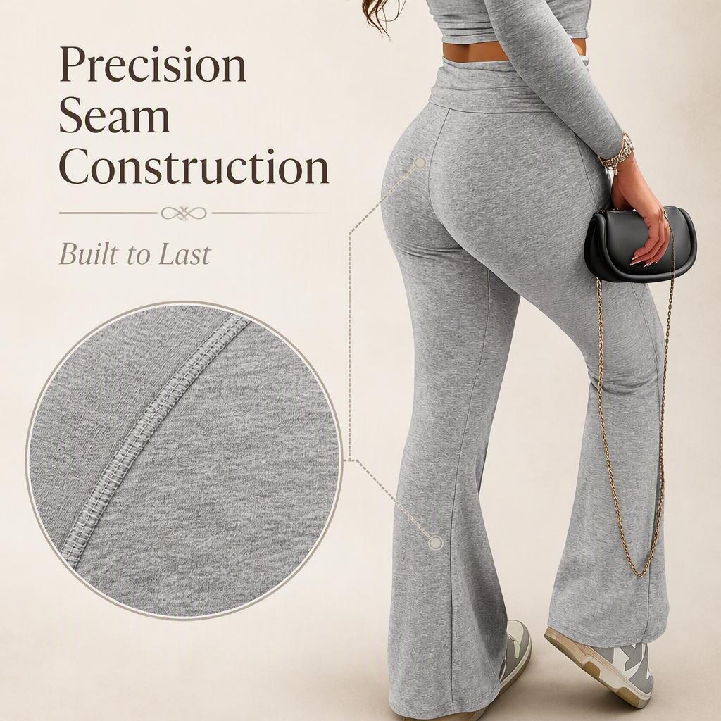 Women'S Flare Leggings High Waisted Tummy Control Yoga Pants Black Bootcut Wide Leg Leggings Workout Pants