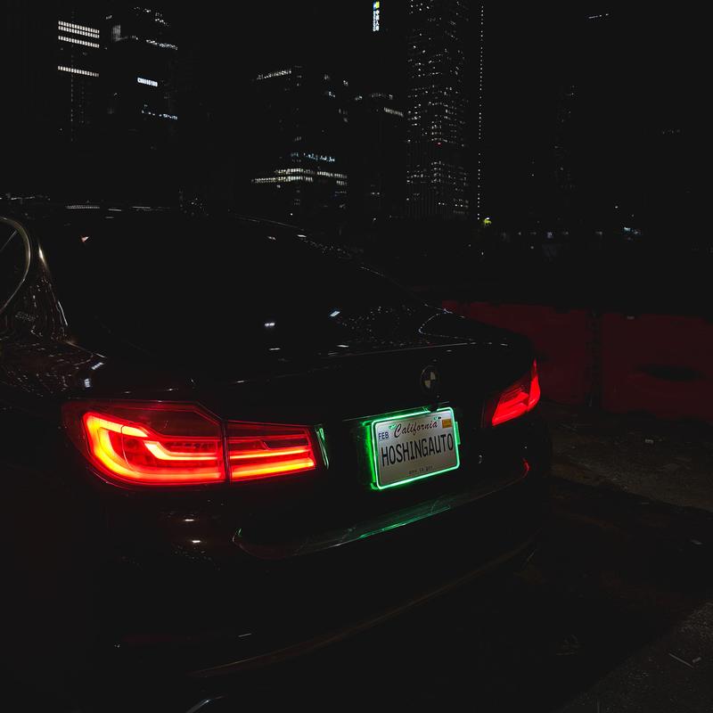 LED License Plate Frame – Waterproof Glow Border | 12V Plug & Play | Street-Legal Lighting Automotive Vehicle Car Accessories