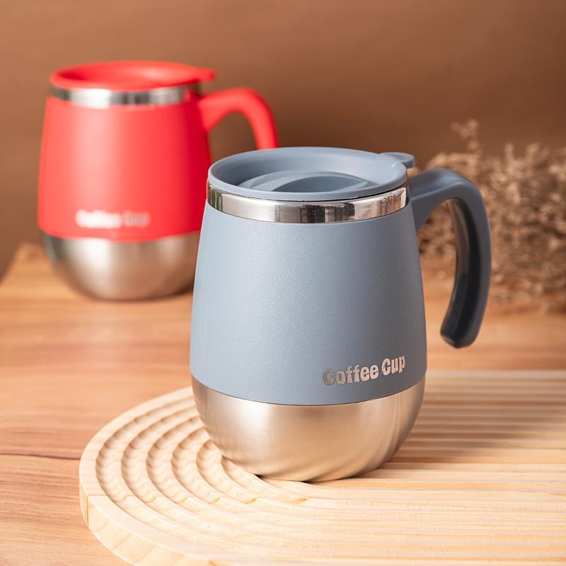 16.9 Oz Reusable Vacuum Insulated Coffee Mug with Lid, Dual Wall Vacuum Sealed Cup for Hot & Cold Drinks, Home Outdoor Camping Gift