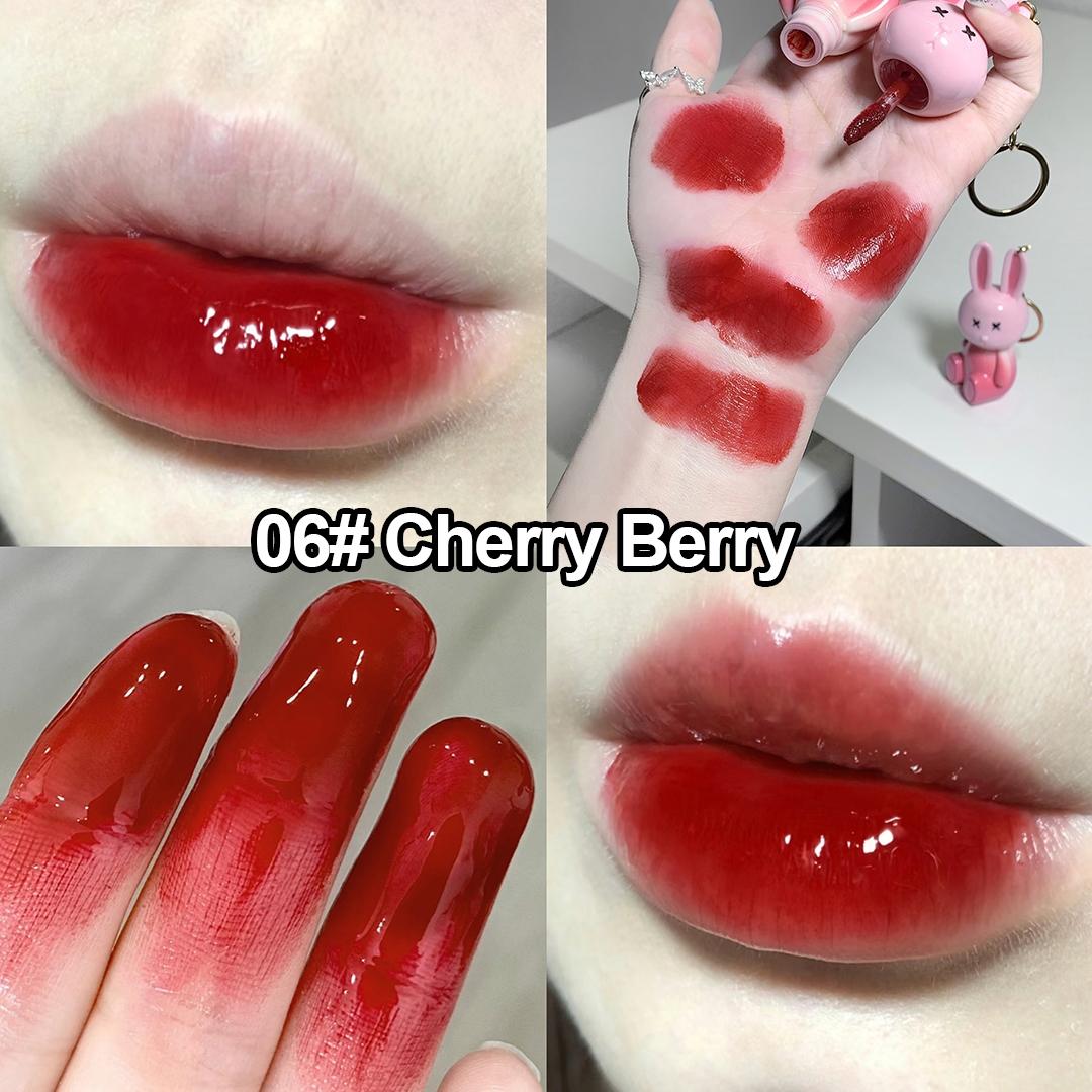 Waterproof Mirror Lip Gloss, Long-Lasting Moisturizing Shine, Cute Rabbit Shape Packaging, Suitable for All Skin Types, Perfect Gift