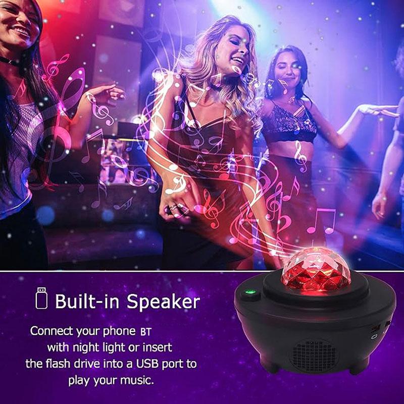 Star Projector, Galaxy Light Projector with Bluetooth Speaker, Multi-Color Dynamic Projection Star Night Light Projector for Kids & Adults' Bedrooms, Aesthetic Room Decor Enhancement, Thanksgiving & Christmas Gift