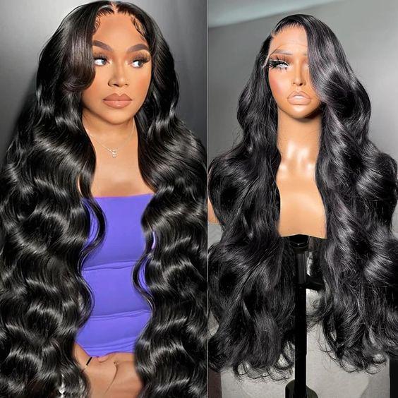 [New in] STERLY #99J Body Wave Wig 200% Density Burgundy 13x6 Full Frontal Human Hair Wigs Natural Black Front Wigs #4 Chocolate Brown Smooth Lace Wig Colored Beginner Friendly Wig #1 Jet Black Pre Plucked Pre Cut Wig