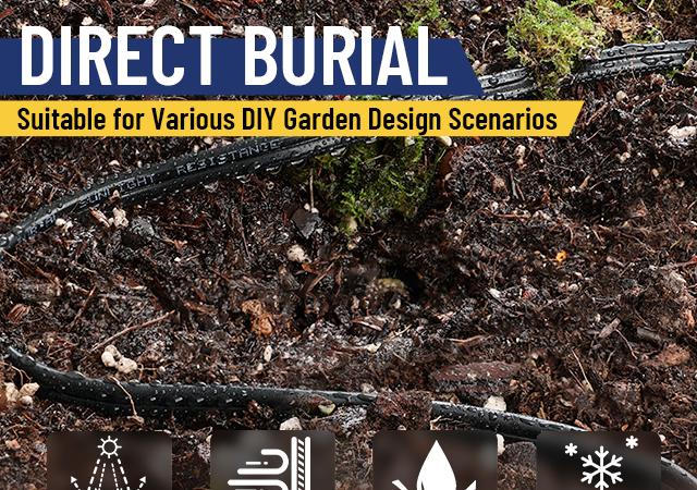 haisstronica 14/2 50-250FT Low Voltage Landscape Lighting Copper Wire, Outdoor Direct burial, Heat & Freeze Resistant, 14 Gauge 2 Conductor PVC Flexible Cable for LED Garden Underwater Spot Light haisstronica 14/2 50-250FT Low Voltage Landscape Lighting Copper Wire, Outdoor Direct burial, Heat & Freeze Resistant, 14 Gauge 2 Conductor PVC Flexible Cable for LED Garden Underwater Spot Light