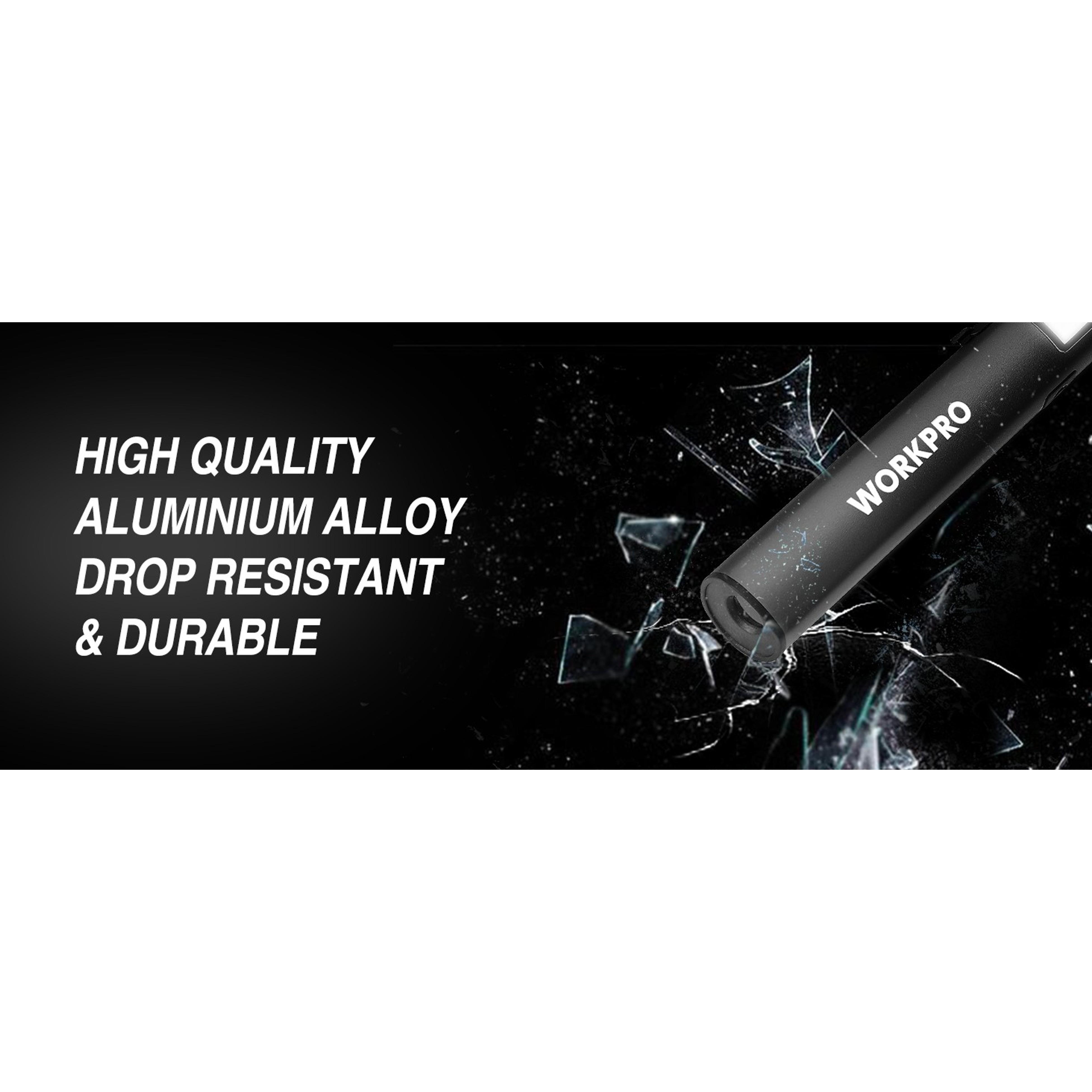 Rechargeable Pen Light, 450 Lumen LED Flashlight with UV Light, Compact Pocket Dual Light Sources for Inspection, Repair Work, and Pet Stain DetectionGift