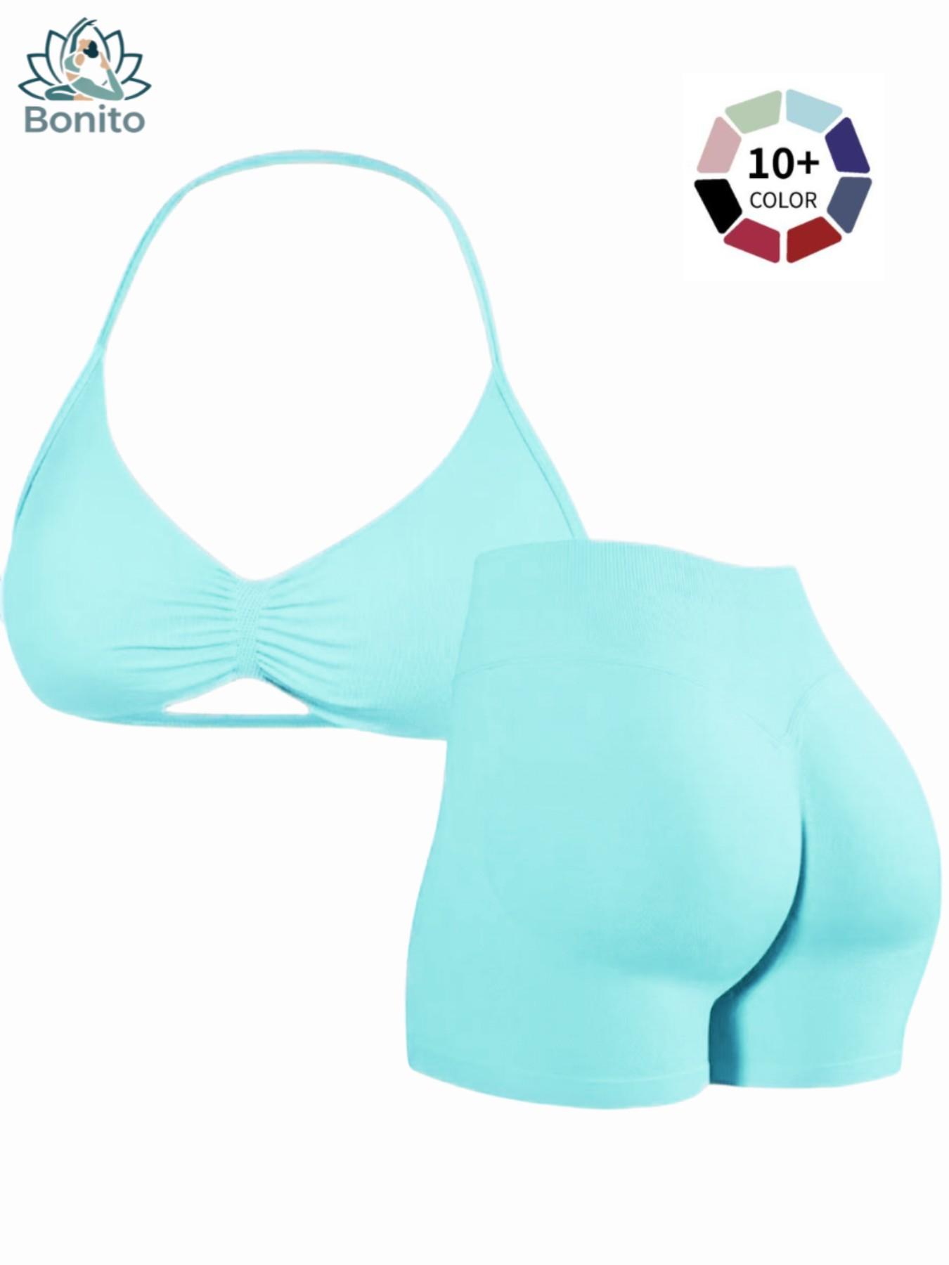 New Women's Sporty Yoga Set, High-Waisted Tight-Fitting Shorts and Tank Top, Summer Fitness Outfit for Running and Gym Workouts, All Season Activewear, Fitness Clothes, Fitness Apparel