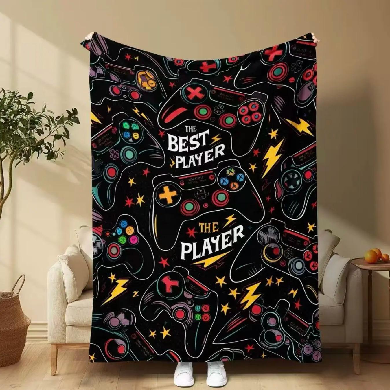 Multicolor Gaming Controller Flannel Blanket Best Player Throw for Gamers Soft Cozy Gamer Blanket for Couch Bed Sofa Bedroom Gaming Room Home Decor Gift for Birthday Christmas Travel Multicolor Gaming Controller Flannel Blanket Best Player Throw for Gamers Soft Cozy Gamer Blanket for Couch Bed Sofa Bedroom Gaming Room Home Decor Gift for Birthday Christmas Travel