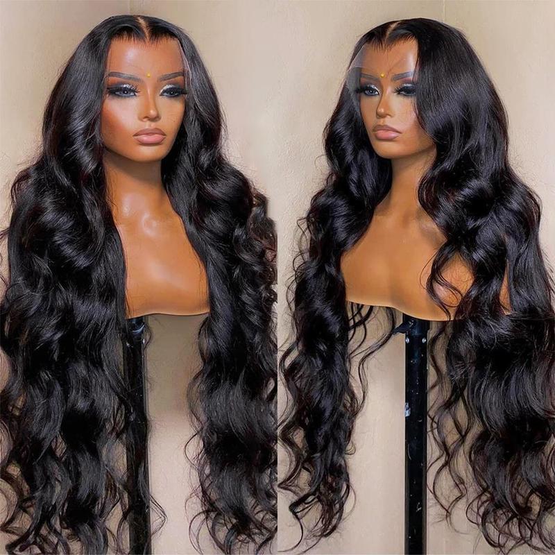 Bling Hair 13x6 13x4 HD Lace Front Real Brazilian Hair Wigs Long Water Wave 4x4 Transparent Lace Frontal Wig 180 Density Long Wavw Lace Closure Wig For Black Women