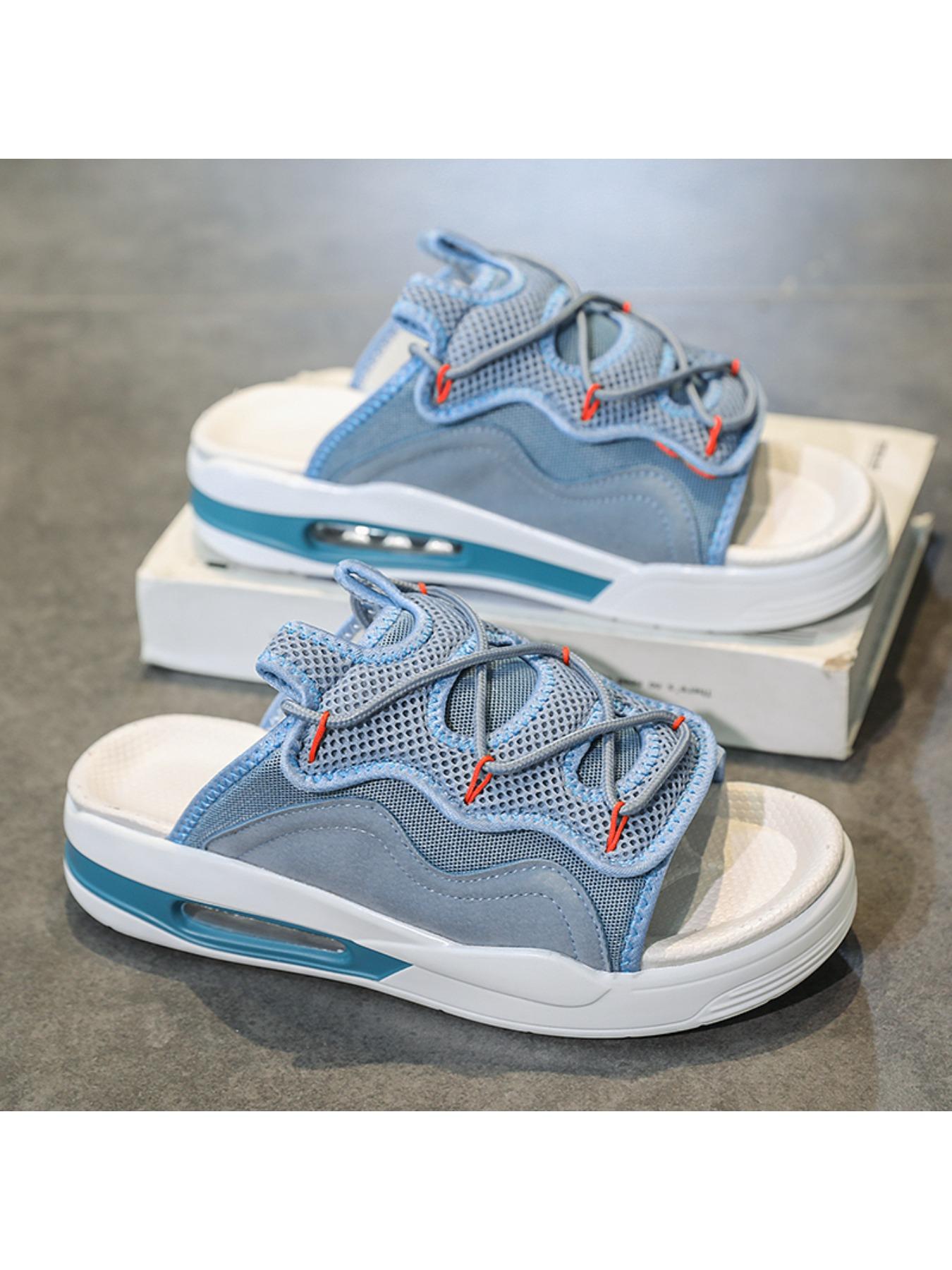 Summer thickened sandwich bottom slippers, fabric breathable sandals, fashion slippers men 's slippers