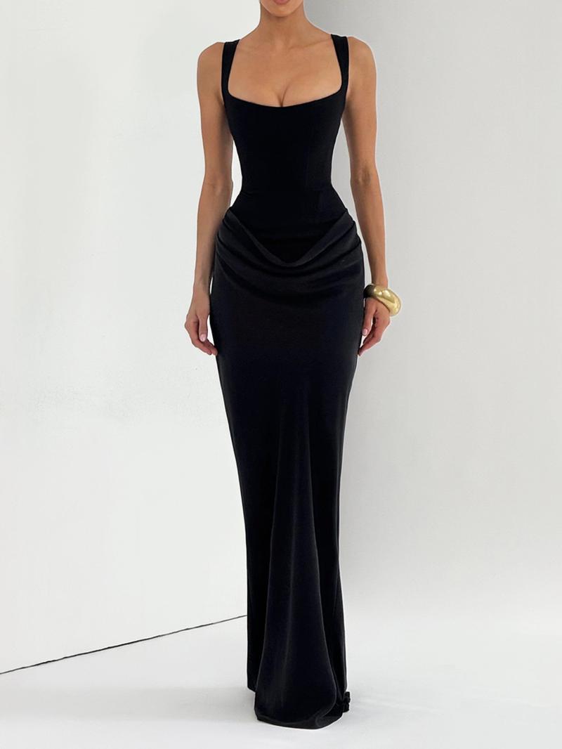 Elegant Corset Evening Dress Women Sleeveless Maxi Gown Formal Wear Formal Events Special Occasions Wedding Guest Party Dress