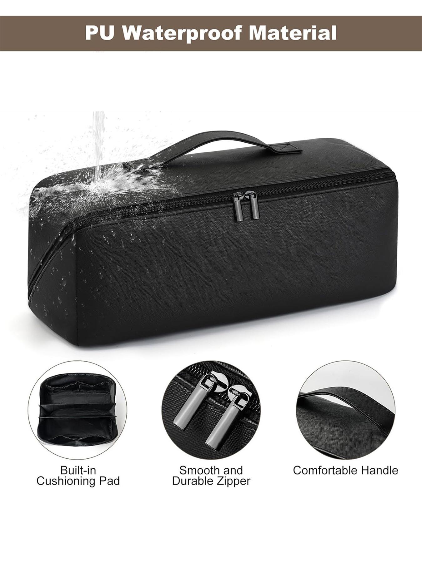 Hot Hair Tools Travel Bag, Large Capacity Wide-Open Pouch, Hair Accessories Organizer, Ideal for Flat Irons, Straighteners, Curling Iron, Travel Essentials for Women