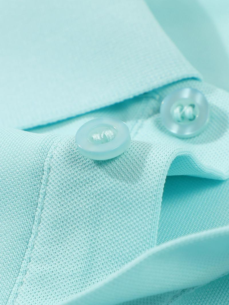 Women's Classic Polo Shirt Short Sleeve T-Shirt, Comfortable Versatile Solid Color Top, Unisex, Perfect for Valentine's Day Work Sports Casual Wear