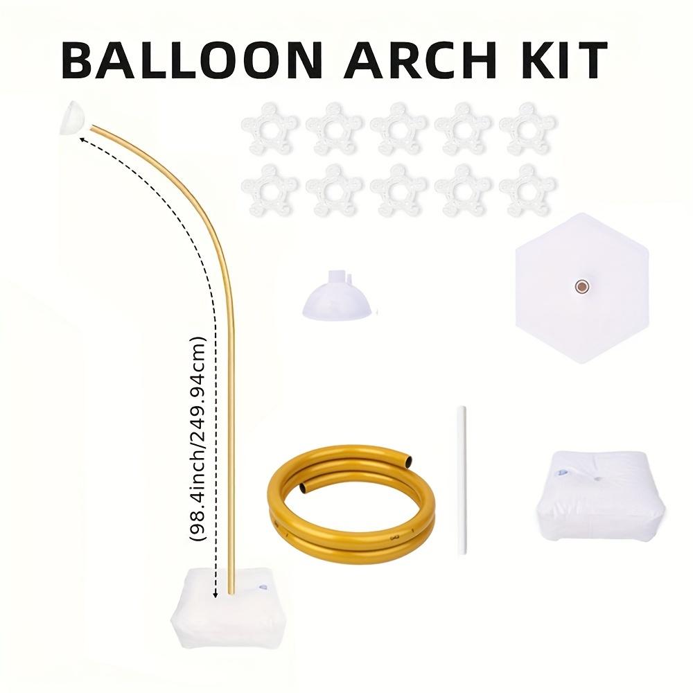 Single Balloon Arch Support with Base, Flexible Bendable Design, Balloon Garland Frame, Complete Background Decor, Balloon Decoration for Home, Courtyard and Lawn Celebration, Balloons Garland Frame
