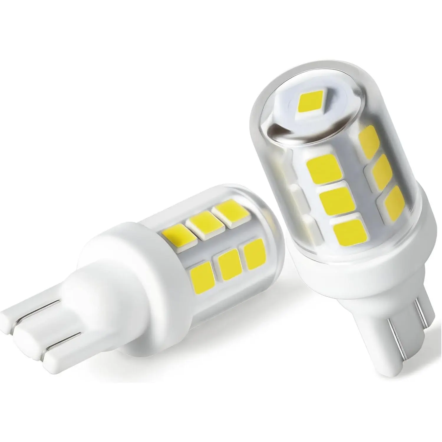 T10 Wedge Base Boat Light LED Bulb 12-24V, 6000K White Marine Navigation Lights Replacement for Anchor Stern Interior All-Round Masthead Trailer Deck Light, Fits Pontoon Boats Sailboat Kayak (2PCS)