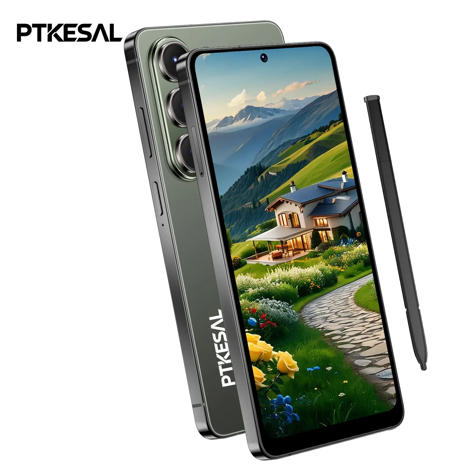 PTKESAL-26 Ultra 4g Smartphone, 6.75-Inch Screen, 3+32GB RAM, Mtk6762 Processor, Android 12, 4100mah Battery, Face Unlock, Stylus Included