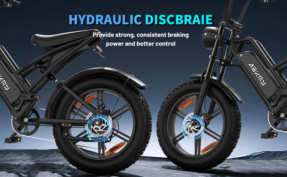 (12 MONTH WARRANTY) ASKMY Electric Mountain Bike with 35 MPH in the pure electric mode, paired with pedal assist;15 Ah battery; 20'' * 4'' fat tires; 7 speed gears; eco-friendly e-bike for adventure lovers, hunting lovers, urban youths on virous terrains