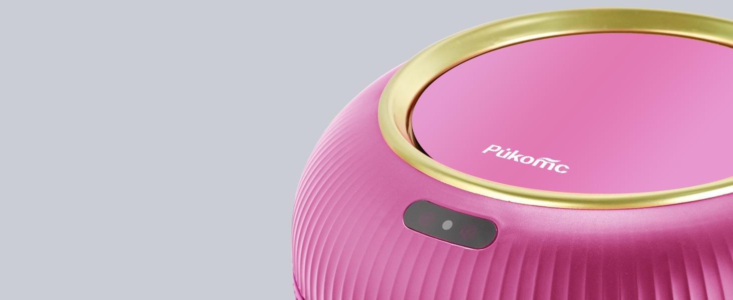 Pukomc Touch-free sensor bin - sleek waterproof Nordic design, fits anywhere. Hygienic auto-lid, eco-friendly and compact.