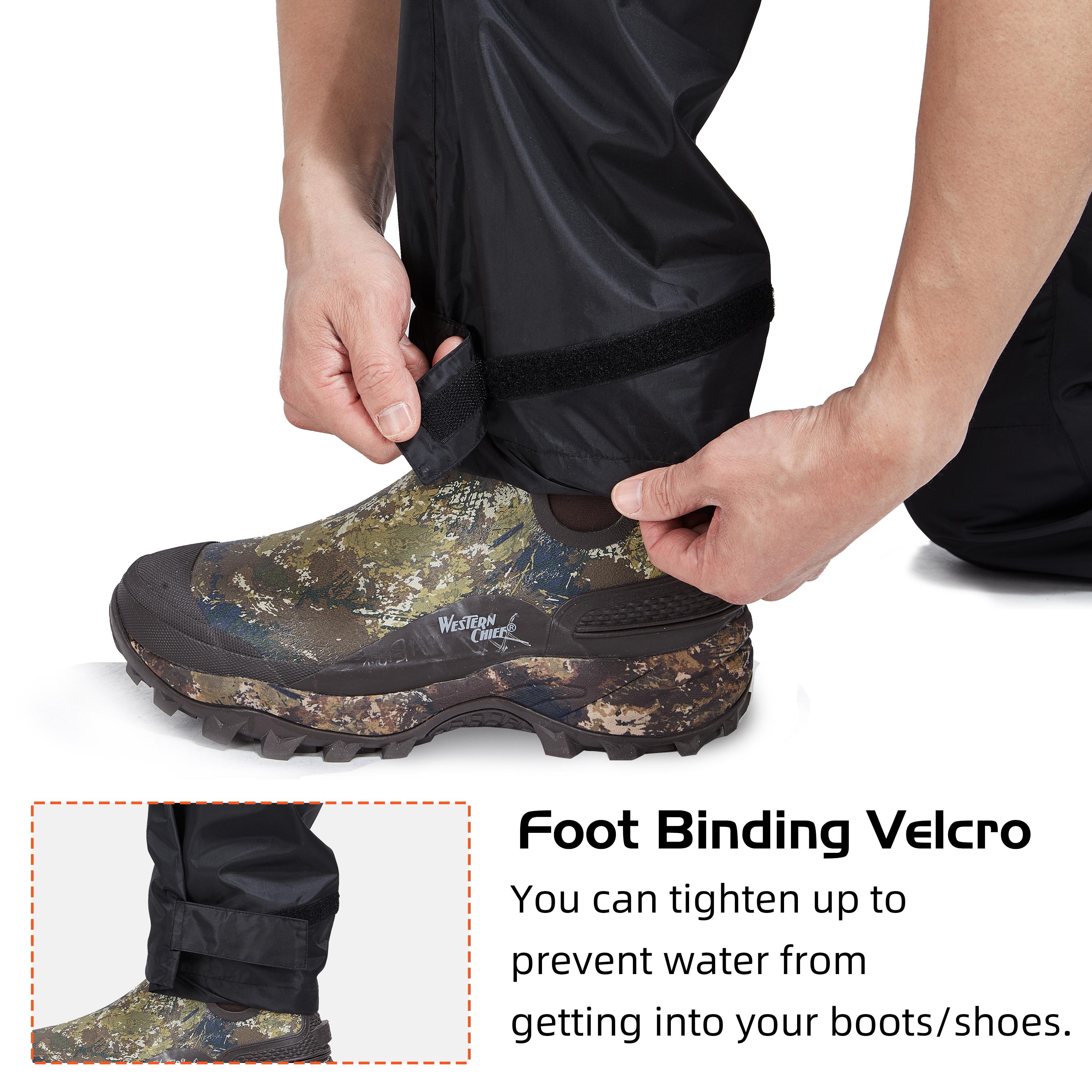 【RODEEL】723 Waterproof Pants Men Lightweight Breathable Rainproof Bottoms Durable Rain Trousers Weatherproof Rainwear For Outdoor Sports Hiking Camping Fishing Boating Car Washing Construction Roofing Landscaping Gardening Workwear, Holiday Gift