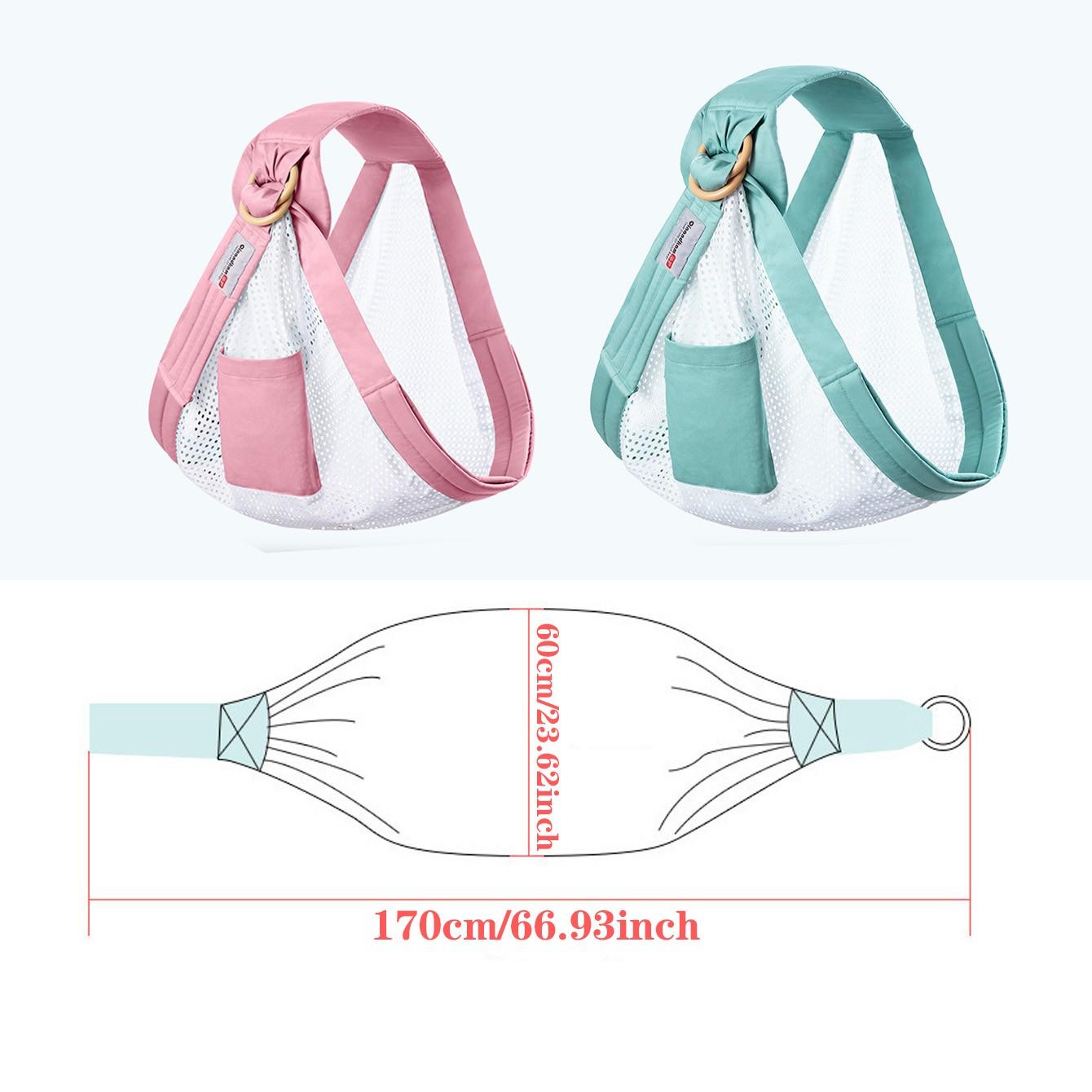 Lightweight Breathable Mesh Baby Carrier, Adjustable Quick-Dry Infant Back Strap, Ideal for Family Travel, Perfect Gift for Newborns and Toddlers