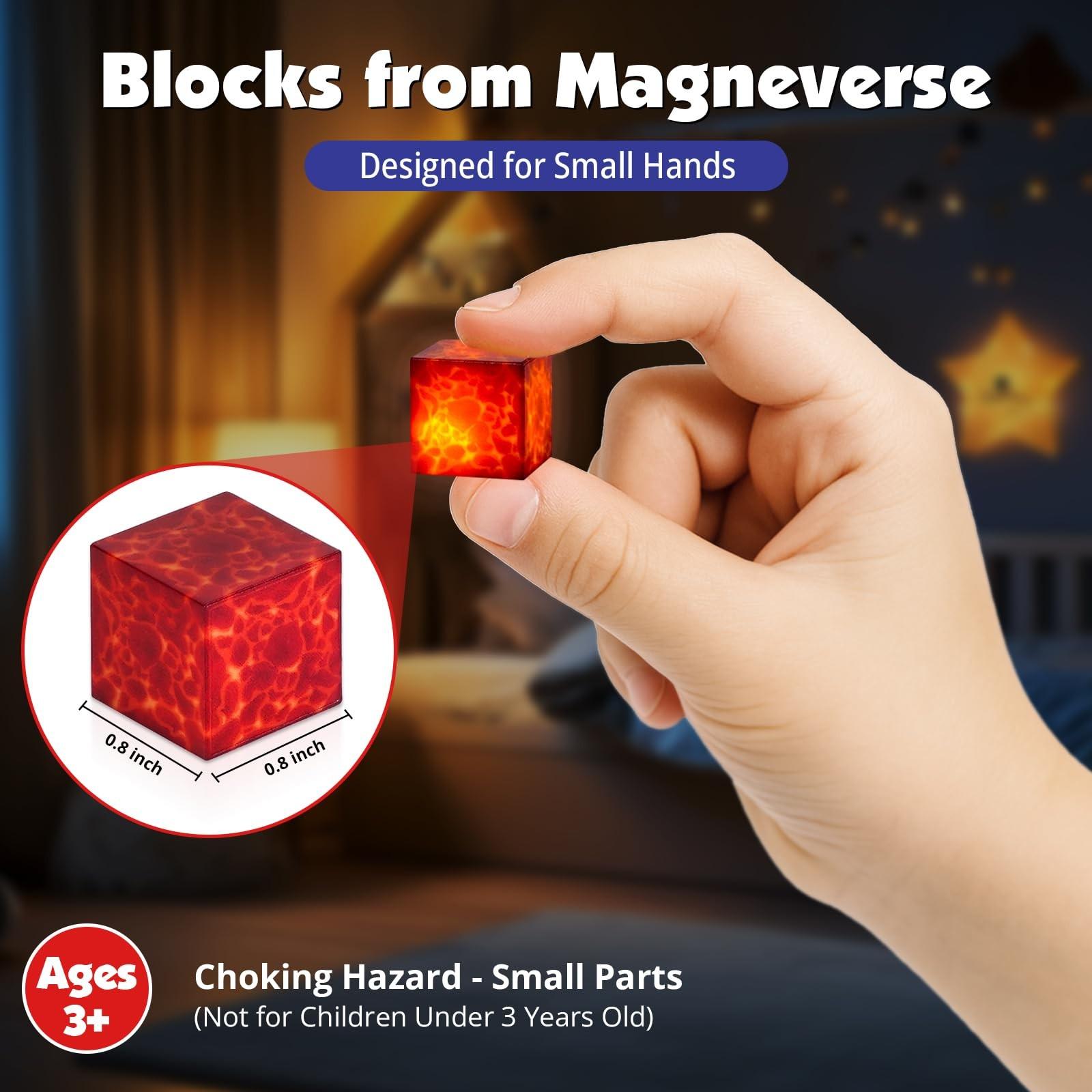 Light Up Magnetic Building Blocks-200PCS Magnetic Blocks,Forest Portal，Light Up Magnet Cubes, STEM Montessori Children Sensory Toys 4-8 Years Boys Girls Educational Activities Christmas Birthday Gift