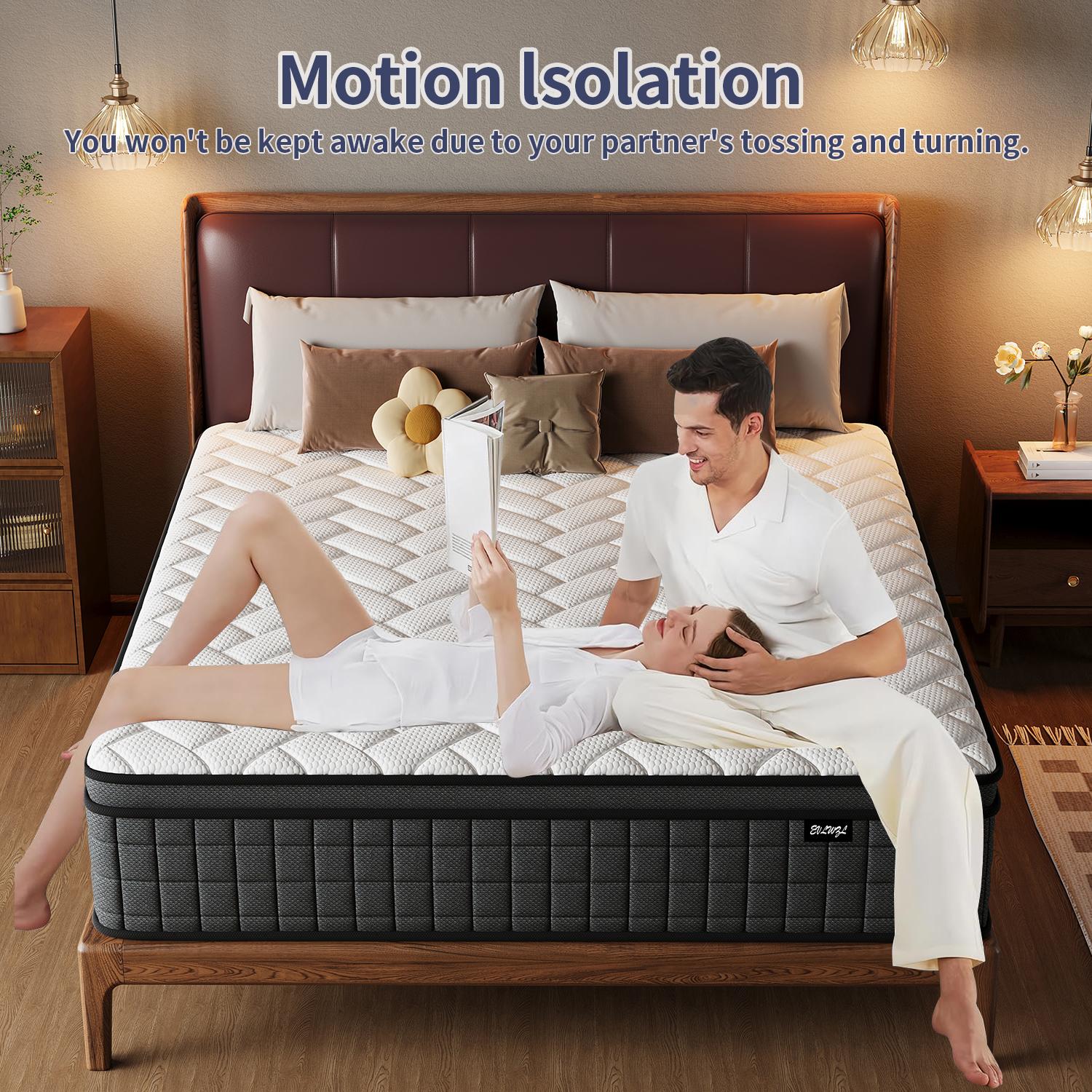 【EVLWZL】8/10/12/14 inch Twin, Full, Queen, King Boxed Memory Foam Mattress Medium Firm Soft & Comfortable sweet night hybrid bed modern Mattress Bedroom Comfy Aesthetic Design queen size mattress