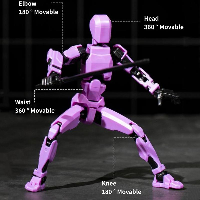 Titan 13 Action Figure Set, 5 Multi-Jointed Robot Models, Dynamic Poses, Detailed Design, Perfect for Collecting and Desktop Decoration, Action Figures Set