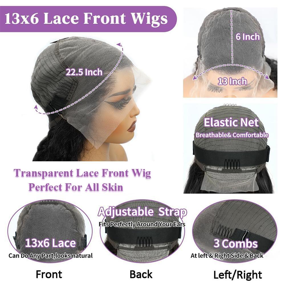 Milk Tea 200% Density Ash Blonde Body Wave Wigs Toned Ombre Blonde Human Hair 13X6 HD Transparent Thin Lace Frontal Wig Glueless Human Hair Wigs With Baby Hair Can Be Restyled