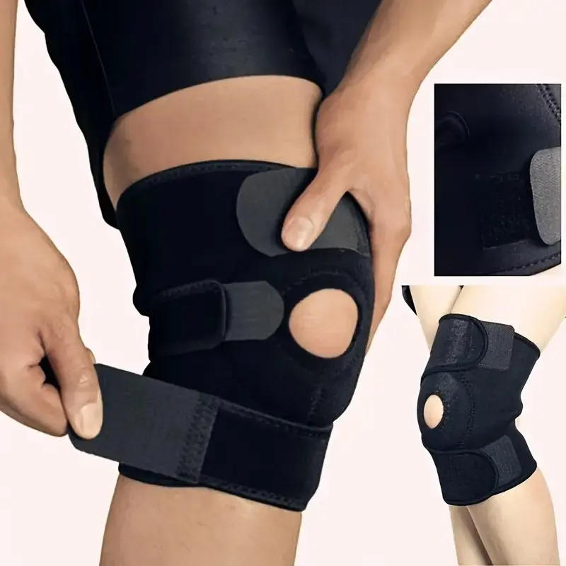 2 Pack Knee Brace for Men & Women, Adjustable Knee Support with Compression Straps, Breathable Lightweight Fit for Running, Hiking, Basketball, Football, Tennis, Squats & Gym Workouts