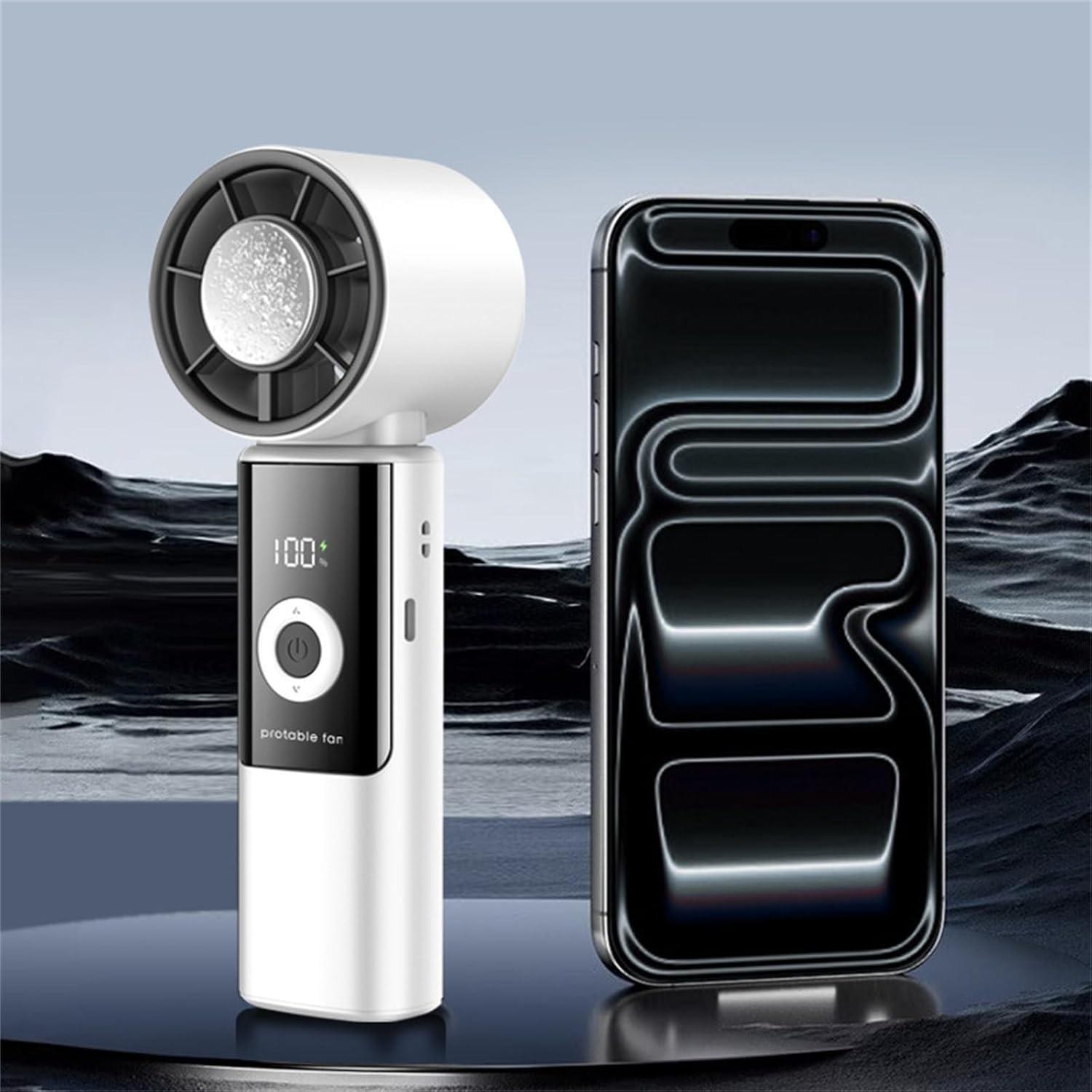 Rechargeable Handheld Fan, Foldable Cooling Device for Outdoor Activities, Portable & Lightweight Design, Ideal for Travel & Work