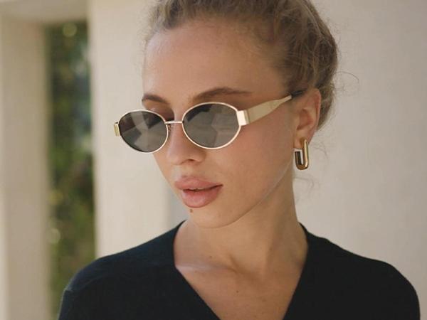 SOJOS Retro Oval Sunglasses for Women Men Trendy Sun Glasses Classic Shades UV400