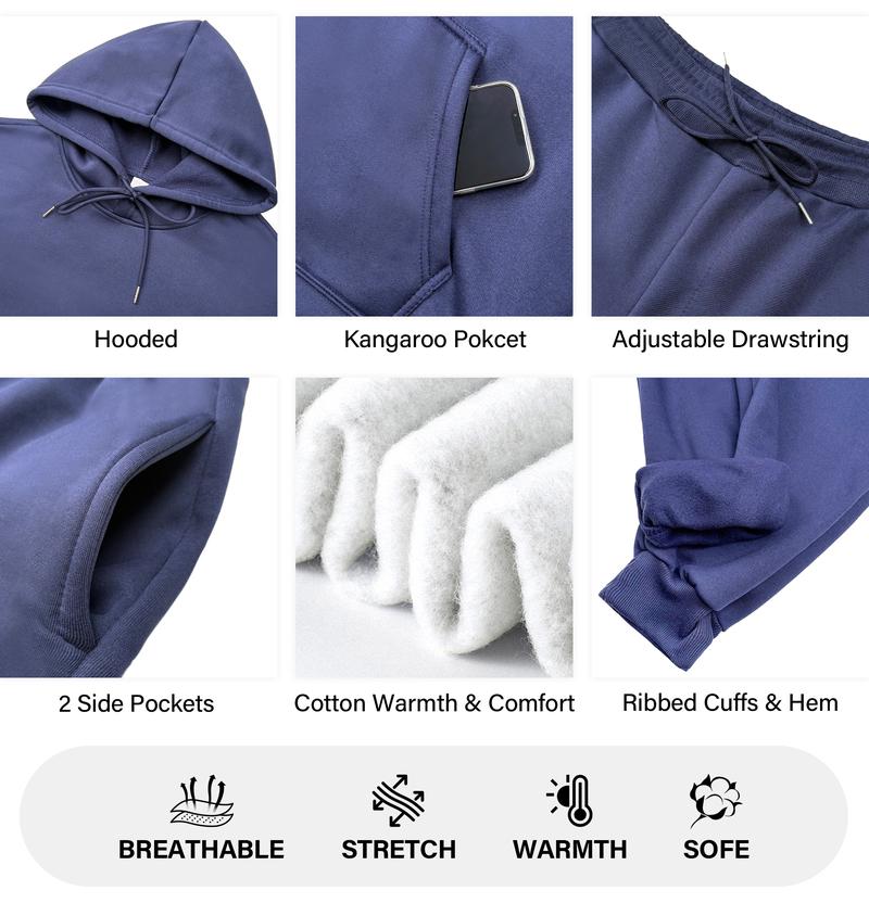 Men's Faith Printed Hoodie and Drawstring Sweatpants Set, Menswear, Casual Athletic Long Sleeve Hooded Jacket & Trousers for Fall & Winter, Men's Clothing for Daily Wear, Sportswear Indoor Outdoor, Tracksuit, Athleisure Summer Clothes