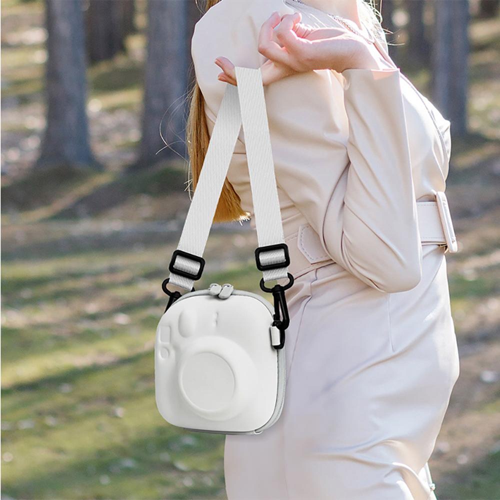 For Fujifilm Instax Mini 7+ 8/9/11/12/13/40 EVA Universal Hard Case Storage Bag Polaroid Camera Bag Shell with Shoulder Strap Photography Camera Accessories