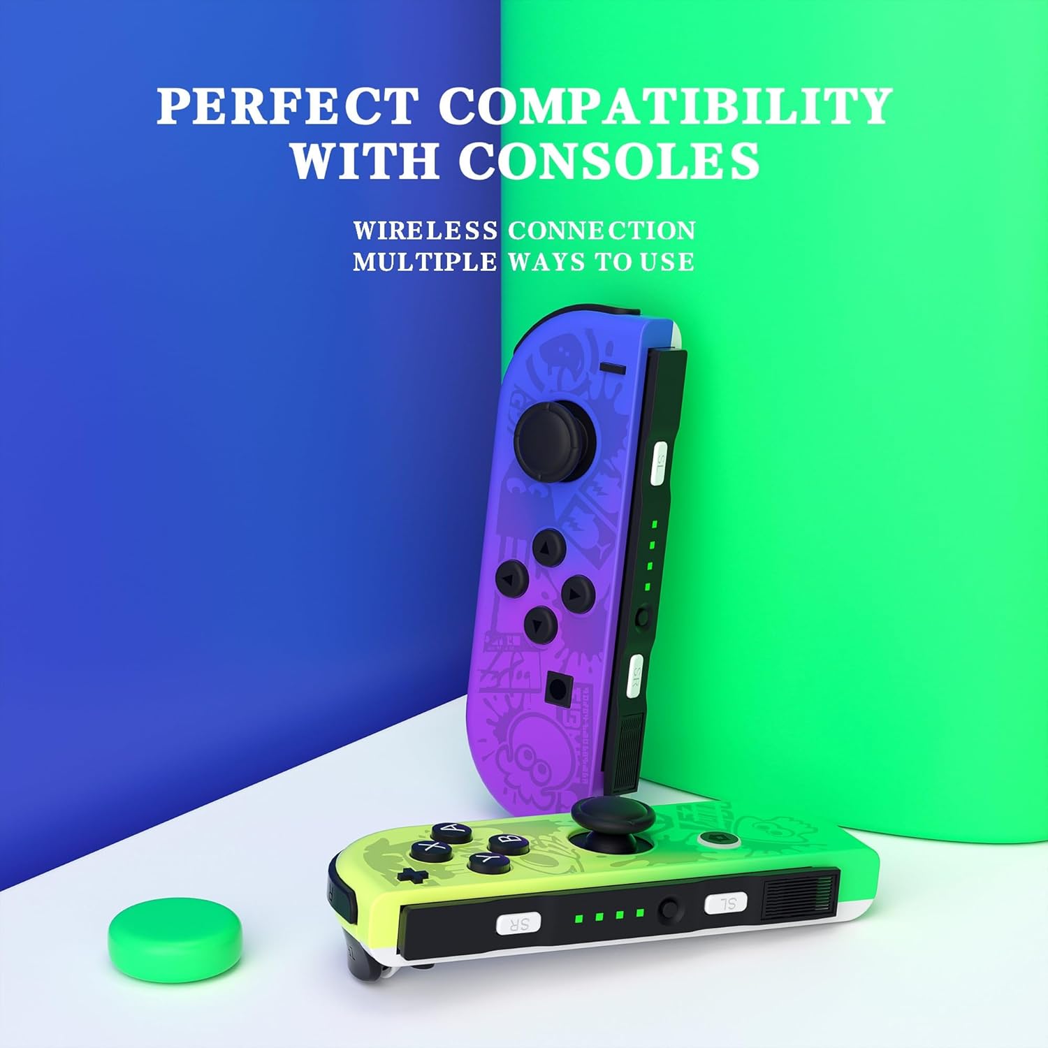 New Joycon Game Controller for Switch, Bluetooth-compatible Wireless Joystick with Trubo Function, Video Game Console Accessory